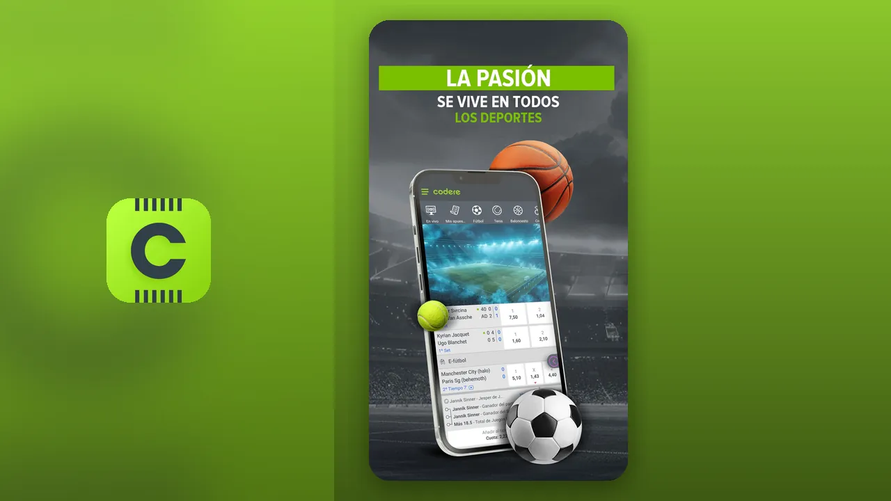 Captura oficial de la app de Codere en la App Store española